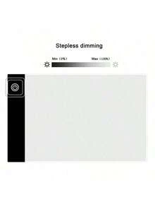 1pc 3-Layer Dimmable LED Light Pad, Ultra-Thin Tracing Light Box Copy Board Drawing Tablet, USB Powered Eye-Protection Sketching Animation Diamond Painting Tool, Suitable For Artists, Children, Adults, Perfect Birthday Gift Art Supplies - Multicolor - View 4