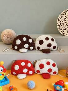 This 1pc Autumn/Winter Stylish And Cute Alien Mushroom Mini Shoulder/Crossbody Bag Features A Unique Design And High Cost-Performance. Perfect For Shopping, Everyday Life, And Travel, It Boasts A Fashionable And Artistic Style And Is Available In Multiple Colors. A Must-Have Fashion Item For Any Outing. - Mushroom Crossbody Bag - View 1