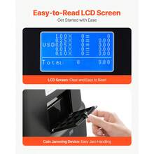 USD Coin Sorter, Coin Counter Machine For 5 Kinds Of USD Coins, Coin Sorter And Wrapper Machine Holds Up To 2000 Coins, Screen Display Coin Storage Included 5 Coin Tubes And Boxes - 2000 Coins - View 4