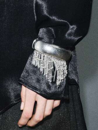 ZAA Chain Tassel Resin, Circular Metal Chain Tassel Bracelet, Fashionable, Luxurious, Elegant And Versatile Accessory, Women's Jewelry, The Best Gift For Girls