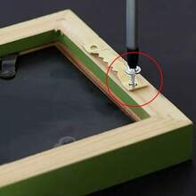 1 Set Gold/Silver/Black Sawtooth Picture Frame Hangers, Wall Hanging Photo Frame, Painting, Mirror Sawtooth Hooks With Screws