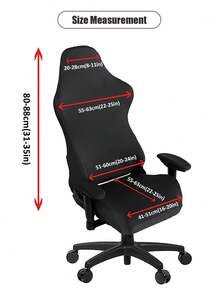 4 peças/Conjunto Capa de Cadeira Gamer Estilizada Impressa, Capa Elástica Removível e Lavável de Seda de Leite para Cadeira de Computador, Adequada para Escritório, Bar, Quarto, Cadeira Gamer, Decoração do Lar