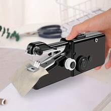 Portable Handheld Sewing Machine, Exquisite And Compact, Fast Sewing, Suitable For All Kinds Of Fabrics And Clothing Repairs, Battery-Powered For More Flexibility. - màu đen - Xem 2