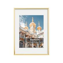 1/3pcs Aluminum Alloy Photo Frames, 30x40cm Gold Metal Frame, A3 Black Poster Frame, A4 Tabletop Frame With Stand, Home Wall Decor - Multicolor - View 17
