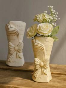 亮面蝴蝶结化妆品收纳盒，优雅梳妆台整理盒，适合作为桌面装饰或礼物，送给女朋友的礼物，女士冬季礼物 - 彩色 - 查看 2