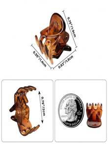 10PCS, Mini Claw Clips ,Great For Design Women's Hairstyles And Decorative Headpieces, Party Hairstyles,Nonslip Strong Grip,Small Claw Clips For Thin/Medium Thick Hair, Multifunction ClampClips Elegant Hair Clips Women Hair Claw Hair Clutch Winter Hair Accessories - Black - View 6