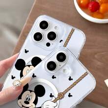 Disney Disney. ‌   Mickey Mouse Patterned Phone Case Featuring Fun And Playful Designs. Compatible With 17, 16, 15, 14, 13, 12, And 11 Pro Models. Made Of Durable TPU Material With Shockproof Protection. A Perfect Gift For Family, Frids, Birthdays, Holidays, And Special Occasions Like Valtine's Day..Christmas Accessories. - thông thoáng - Xem 5