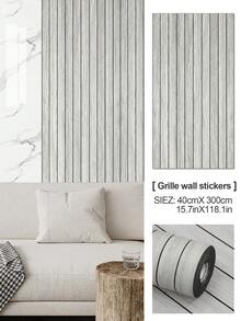 1 Cuộn Tấm ốp tường kết hợp thanh nhựa PVC và đá cẩm thạch tự dính, tấm dán tường vân gỗ sồi giả dày, cách âm 3D, có thể tháo rời và xóa được, dùng cho tường và trần nhà - Nhiều màu - Xem 21