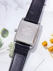 Casio (CASIO) Standard Series Roman Numeral Quartz Movement Genuine Leather Strap Japanese/Korean Style Ladies Watch, White Dial LTP-V007L-1B - Black - View 5