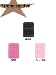 1/2/3/4/5pcs Silicone Suction Cup Phone Holder, No Residue, Universal Selfie Video Stand For IPhone/Android, Fashionable Desktop Accessory - Gift For Friends And Lovers