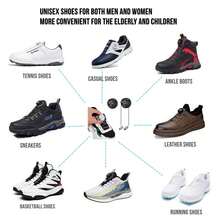 鼎谷免系带安全工作鞋 - 防刺穿防砸，透气面料，防滑鞋底，四季皆宜