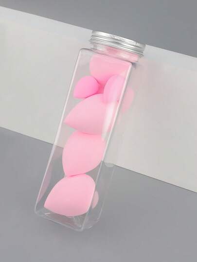 8件套化妆海绵套装，包含4个粉扑和4个迷你海绵，适用于粉底、散粉、遮瑕膏、膏状产品，价格实惠，是理想的圣诞礼物，化妆品，化妆工具