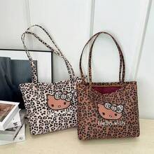 Sanrio Sanrio Hello Kitty Tote Bag, Cute KT Tote Shoulder Bag, Cartoon Versatile Tote Bag, Large Capacity Commuter Bag, Travel Essential, Makeup Bag, Wallet, Purses And Bags Women Gifts For Women - Multicolor - View 2