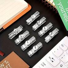 30pcs Transparent Push Pins Cork Board Decorative Thumb Pins Photo Document Map Office Classroom Home Craft Projects - Transparent - View 5