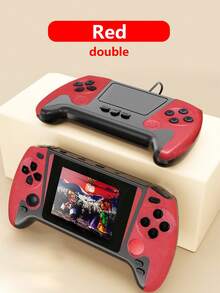 1pc New Large-Screen Game Console With 500 Classic Retro Games Nostalgic Red And White Machine Can Be Played By Two People And Can Be Connected To The TV For Screen Projection. Portable Travel FC Portable Handheld 3.5-Inch Screen Rechargeable Birthday Holiday Gift For Young Men And Women - Multicolor - View 16