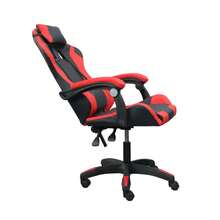 DASCK - Silla Gaming Roja Ergonómica Reclinable con Cojín Lumbar y Cervical | Altura Ajustable 200kg | Oficina y Juego - Rojo - Ver 4