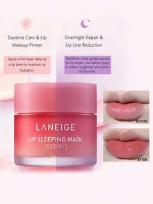 Laneige Mască de somn pentru buze cu aromă de struguri, 20 g, îngrijire intensivă hidratantă pentru buze, îmbogățită cu vitamina C, hrănitoare și reparatoare, antirid și fermitate, exfoliantă delicată și calmantă, reduce liniile fine ale buzelor, bogată în antioxidanți, îmbunătățește buzele uscate și care se descuamează. - Struguri - Vizualizare 6