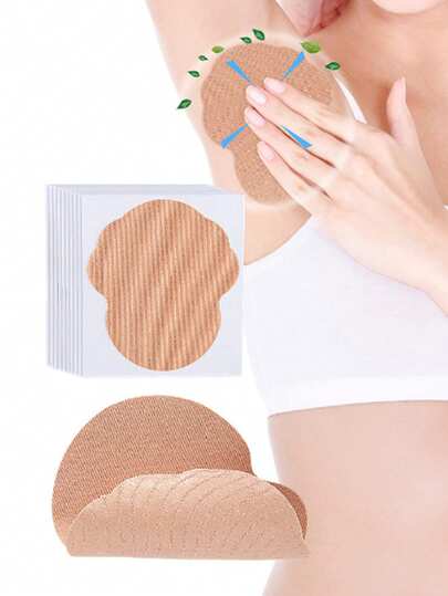 10/20/30/40/50/100pcs/Set Disposable Underarm Sweat Pads, Unisex, Thin & Invisible, Absorb Sweat & Odor, Elastic Adhesive, Gourd-Shaped Underarm Sweat Pads, Clothing Sweat Pads, Anti-Sweat & Deodorizing Patches, Body Care, Suitable For Travel, Sports, Outdoor, Summer, Stickers, Back To School Supplies, Summer Cooling, Beach, Travel