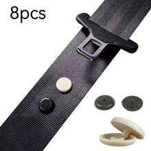 4 piezas/8 piezas Ajustador de hebilla del cinturón de del coche, plástico duradero - Accesorios esenciales del coche para mejorar la comodidad, 2 piezas Clip del cinturón de | Clip universal de plástico para hebilla del cinturón de , negro, Accesorio ajustador de cinturón de de plástico - Negro - Ver 9