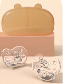 1个液态硅胶拇指形逼真哺乳婴儿安抚奶嘴