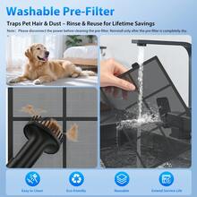 Large Room Air Purifier For Allergies & Pet Hair, HEPA Filter With Auto Air Quality Sensor, 45dB Quiet Air Cleaner For Home, Smoke, Dust, Odors Eliminator, Washable Filter - US A Type Plug(110-127V) - View 4