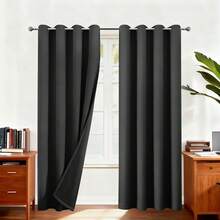 100% Blackout Polyester Curtains - Chun Ya Fang Room Darkening Drapes For Bedroom, Thermal Insulated Window Treatments With Noise Reduction - Multicolor - View 4
