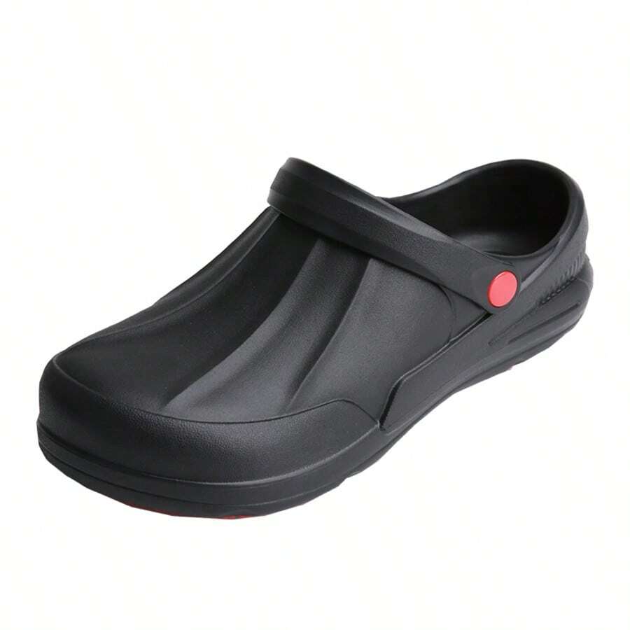 Unisex Heavy Duty High Quality Anti-Slip Work Shoes, Thick Sole With Cushioned Insole And Non-Slip Outsole, Suitable For Kitchen, Hospital, Chef, Nursing, Nurse Shoes, Comfortable Work Shoes, Unisex Medical/Nursing Shoes - Black - View 1
