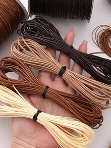 beadia 10米 0.8/1.0/1.5毫米 蜡绳/线 - 卡其色、米色、深棕色、咖啡色,DIY项链手链饰品制作配件,DIY手工工具缝纫线,编织线,多种颜色可选,耐用DIY项链绳和饰品制作线 - 蠟線 - 查看 5