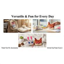 Disney 官方《疯狂动物城》朱迪·霍普斯和尼克·王尔德钥匙扣、《疯狂动物城》手提袋、朱迪·霍普斯背包挂饰 - 彩色 - 查看 3