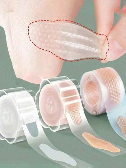 Hydrocolloid Gel Blister Patches - Waterproof Adhesive Foot Care Pads, Anti-Friction Foot Patches, Side Shoe Protectors For High Heels, Heel Patches, Invisible Heel Tape. Suitable For Relieving Heel Abrasions, Blisters, And Pain Inside Shoes. Includes Insole Protection. Makes A Great Holiday Gift And Foot Protection.