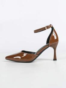2025 Women's Pointed Toe High Heel Fashion Pumps - Brown - View 7