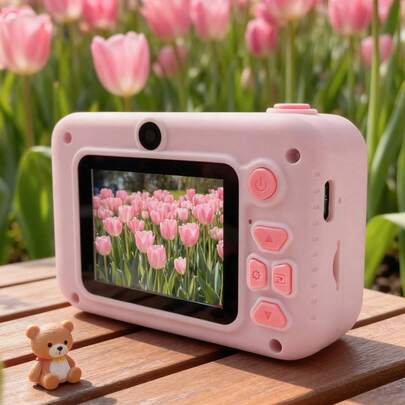 Cámara de moda de alta definición, cámaras duales, múltiples funciones de filtro, varios modos de dibujos animados