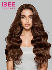 ISEE Hair Wear Go Glueless Wig Unprocessed Virgin Hair Wig Body Wave 6x4 Transparent Lace Closure Wig Chocolate Brown Color Human Wig Hair 180% Density 16-28 Inch Regular Human Hair Wig Pre-Cut Lace Pre-Plucked Hairline Charm Elegant Casual Fashion School Supplies Hair Stuff Gifts For Women Accessories - S4 - View 3