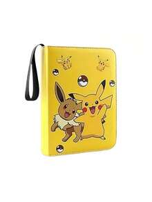 Pokemon Pikachu Card Album, Pocket Monster Pet Collector's Album Holds 400 Cards