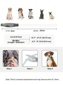 IPX7 Waterproof LED Dog Collar, Rechargeable Flashing Collar, Adjustable Size Safety Collar Light For Night Walking - Multicolor - View 2