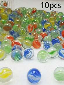 100 viên bi thủy tinh 14mm, hạt thủy tinh Yo-Yo cho máy chơi bi thủy tinh, bi trang trí sáng màu nhiều màu sắc cho bể cá, bình hoa, trò chơi bi và trang trí nhà cửa - Tuyệt vời cho các dự án sáng tạo và làm quà tặng - Nhiều màu - Xem 7