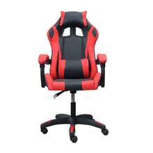 DASCK - Silla Gaming Roja Ergonómica Reclinable con Cojín Lumbar y Cervical | Altura Ajustable 200kg | Oficina y Juego - Rojo - Ver 2
