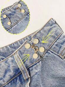 1 Pair Women Red Frame Fashion Glasses, Fashionable Beach Accessory For Summer - Vàng - Xem 4