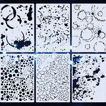 6pcs 14.81x21.01cm A5 Drawing Templates, Wall Painting, Illustration, Art Creation Materials, Suitable For Scrapbooking, Notebooks, Handicrafts, Also Can Be Used As Bookmarks, Diaries, Hand-Painted Fortresses, Home Decor, Etc. Reusable, Washable DIY Artworks. Good Flexibility And Durability, Sturdy And - 6pcs - View 1