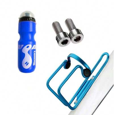 750ML Mountain Bike Bicycle Cycling Water Drink Bottle And Holder Cage Portable