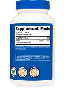 Nutricost Selenium Supplement 100mcg, 240 Capsules, Vegetarian, Gluten Free & Non-GMO - Khác - Xem 5