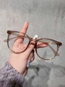 1 buc. Ochelari de vedere fără prescripție medicală pentru femei, ramă rotundă clasică nouă, ultra-ușori și confortabili, versatili, potriviți pentru un look fără machiaj, modelarea feței, protectori, cadou de sărbători, purtare zilnică, naveta, online, birou - clar - Vizualizare 11