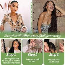 Christmas Gifts 30 Inch 3 Bundles Burgundy Deep Wave Human Braiding Hair 50g/Bundle For Boho Braids Loose Deep Wave Bulk Human Hair 99J Curly Hair For Boho Braids Extensions Hair No Weft 12A Wet And Wavy Human Hair Braiding Hair 1 Or 2 Or 3 Bundles/Pack Burgundy - S99J - Xem 8