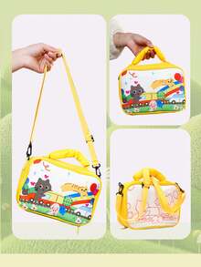 Juego de rotuladores acrílicos multicolor KOMI, bolso bandolera con diseño de dibujos animados para estudiantes de primaria, colores opacos y superponibles, fácil de lavar y que no mancha - 48 colores/juego - Ver 12