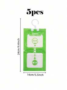 5件装衣柜吸湿袋，悬挂式除湿防霉袋，适用于厨房/浴室/橱柜/汽车，春夏精选，伴娘礼物，房间/卧室装饰，海滩/旅行，男女皆宜，度假必备 - 彩色 - 查看 8