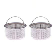 1 pieza Colador de fregadero de acero inoxidable de tamaño pequeño - Protector de drenaje de cocina eficiente, fácil de limpiar, anti-obstrucción, anti-óxido, apto para lavavajillas - Accesorio de cocina esencial para uso doméstico, restaurante y comercial - Plateado - Ver 17