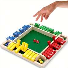 Wood Dice Game 2-4 Family Classic Table Games, Suitable For Outdoor, Leisure, Entertainment, Classrooms,Parties Or Bars - Nhiều màu - Xem 4