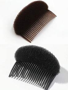 1个/2个装女士海绵发垫，蓬松丰盈发垫，魅力增发器，发髻造型器，发髻造型工具，最佳圣诞礼物，女士配饰，美发造型套装，家居美发配件 - 彩色 - 查看 19