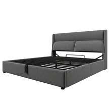 Bed Frames - Abu-abu + Linen + 140cm*200cm(2) - View 7