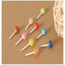 55pcs/44pcs/33pcs/22pcs/11pcs Miniature Lollipop Models, Realistic Mini Food Toys, 3D Colorful Decorative Candy, Handmade DIY Hair Accessories, Mini Lollipops, Dollhouse Mini Realistic Lollipop Models, Miniature Food Toys Scenery Props, Dollhouse Miniature Kitchen Food Toy Models
